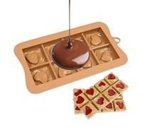 Moule à barres de chocolat - Moule à chocolat professionnel ultra fin en silicone de 1 cm, plateau Breakaway et plateau de fabrication d'écorce gourmet pour décoration de gâteau, pâtisserie de cadeaux