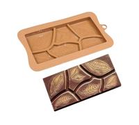 Moule à barres de chocolat | Moule antiadhésif et flexible pour chocolat en silicone, pour collations, desserts, barres protéinées, bricolage, savon