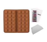 Moule à barres de chocolat - Ustensiles de pâtisserie, accessoires de cuisine pour bonbons | Pour congélateur, cuisine, four, micro-ondes, chocolat, dessert, biscuits, gelée,