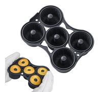 Moule à beignets en silicone, moule à gâteau, moule à bagel, réutilisable, anti-adhésif pour un démoulage facile, moule pour dessert, vacances, maison, cuisine, cupcake, fête, , 21 x 16