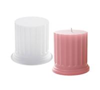 Moule à béton - Colonne romaine - En silicone - Forme cylindrique 3D - Pour savon fait à la main et projets d'artisanat, faveurs de mariage