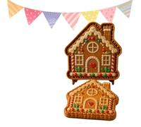 Moule à biscuits Noël Mini tartes 6 modèles | Ensemble tampons biscuits pain d'épice maison Noël, forme bonhomme, Père Noël, soldat, chalet, décorations festives