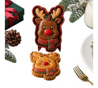 Moule à biscuits Noël Mini tartes 6 modèles | Ensemble tampons biscuits pain d'épice maison Noël, forme bonhomme, Père Noël, soldat, chalet, décorations festives