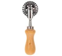 Moule à Biscuits Roue en Acier Inoxydable pour Desserts et Gâteaux | Manche en Bois, Outil de Découpe pour Pâtisserie Diy, Argenté, Adapté aux Garçon et Filles