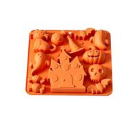 Moule à bonbons d ' Halloween en silicone à libération, Style7 | Projets de bonbons gélifiés, de mousse, de formes de glace et de savons saisonniers