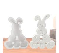 Moule à bougie de lapin, moules à bougies de lapin | Moule artisanal, moule à fondant de lapin Moule en silicone de Pâques pour la résine de chocolat