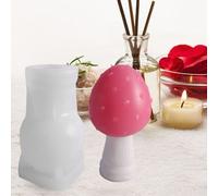 Moule À Bougie En Forme De Champignon 3d En Silicone, Aromathérapie, Pour Plâtre, Savon, Gâteau À La Gelée, Décoration De Maison, Mariage