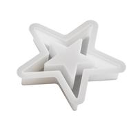 Moule à bougie en forme d'étoile à libération rapide | Moules de Noël pour arbre à bonbons, pâtisserie, décoration, savon, gâteau, vacances S