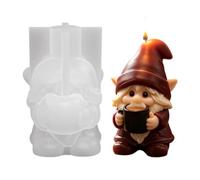 Moule À Bougie Père Noël Artisanat 3D Santa Claus Savon Argile