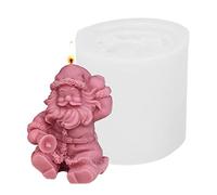 Moule à bougie Père Noël Père Noël Moule en silicone Père Noël Noël Moule en silicone pour savon, cire, bougies, pierres aromatiques, porte-clés