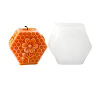 Moule à bougie pilier en forme de ruche | Art artisanal réutilisable | Moule en silicone pour bougie en d'abeille - Pour débutants, professionnels, maison, école, studio