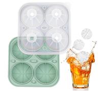 Moule à boule de glace en silicone - Moule à glace réutilisable en silicone à fusion lente et sans fuite - La machine à glaçons flexible en réutilisable fait six moules à glaçons, parfaits po