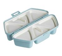 Moule à boule de riz 6 en 1, boîte bento bleu ciel pour boulettes de riz, kit sushi en PP adapté au contact des aliments, 6 compartiments séparés, récipient portable pour préparation de repas