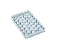 Moule à boules de glace en PP à 33 grilles, plateau polyvalent for la fabrication de sucettes glacées à boule de whisky, outils de cuisine,For Home Kitchen Use(Blue 15x9x1.5cm)