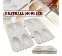 Moule à boulettes de viande en plastique à 4 cavités - Presse à boulettes, outil de décoration alimentaire de cuisine, pour faire des boulettes farcies, des rouleaux de printemps, des desserts - Matér