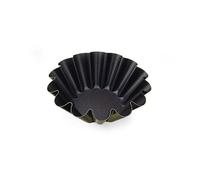 Moule à brioche - GOBEL - Grosses côtes - Ø22cm - Fond plat - Acier anti-adhèrent - Ø220/99 mm h87 mm - Marron