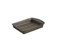 Pyrex – Moule à Brownies Asimetria – Métal anti-adhésif, prise en main facile – 28 x 22 cm – Marron