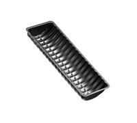 Moule à bûche de Noël 32 x 12,5 cm Black Metallic