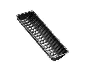 Moule à bûche de Noël 32 x 12,5 cm Black Metallic