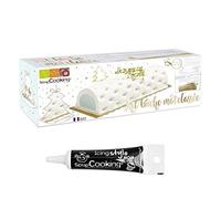 Moule à bûche de Noël matelassée + Stylo glaçage noir