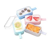 Moule à Cake | Avec Couvercle Lot de 4 Silicone Antiadhésif Réutilisable Facile à Démouler - Moule à de Gâteau au Congélateur | Pour dessert, réfrigérateur, réunion familiale et fête à la