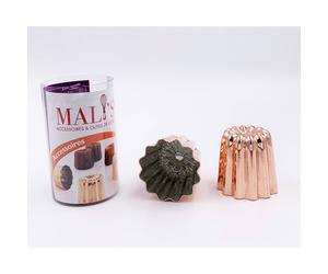 Moule à Canelé Bordelais Cuivre D4.5 H45 Les 4