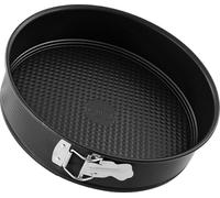 Moule à charnière à fond plat, diamètre 30 cm, noir métallisé