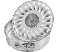 Moule à charnière avec fond plat et creux Ø 26 cm Argent - Zenker 6808 Moule à charnière