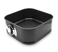 Moule à charnière carré antiadhésif en acier au carbone, 1 paquet, 20cm