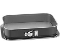 Moule à charnière Inspiration carré 36 x 24 cm, moule rectangulaire à fond plat, moule à tiramisu, revêtement antiadhésif, moule à gâteau étanche, moule carré