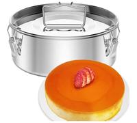 Moule à charnière Moule rond 19 cm Moule à flans moule à gâteau rond en Acier inoxydable pour cuisson / réchauffage