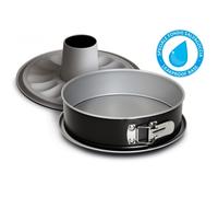 Moule à charnière SILVER ELEGANCE 26 cm, 2 bases, noir, acier, Guardini