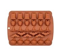 Moule à chocolat d'Halloween, moule squelette en gelée, plateau en silicone réutilisable pour la fabrication de bonbons, au chocolat, travaux manuels, outils de cuisson amusants pour