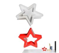 Moule À Chocolat En Forme D'Étoile Moules De Décoration À Démoulage Rapide | Moules Silicone Pour Noël Pour Bonbons, Arbre De Noël, Cuisson, Décoration, Savon, Gâteau, M