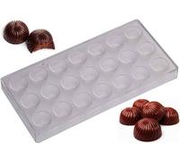 Moule à chocolat en polycarbonate pour bonbons - Forme ronde - Convient pour un usage alimentaire, sans BPA
