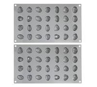 Moule à Chocolat en Silicone 2pcs 28 Cavités Forme Cailloux