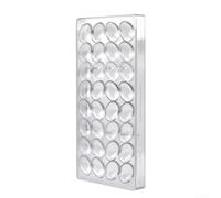 Moule à chocolat rigide en plastique transparent pour bonbons et gelées, confiserie en polycarbonate avec intérieur anti-adhésif pour la cuisson (forme d'œuf)