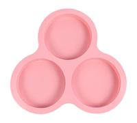 Moule à Chocolat Rond en Silicone Rose, , 22,5x22,5x2cm | Surface Lisse, Bords Arrondis, Usage Four Micro-Ondes, pour Gâteau, Savonnette ou Biscuits Cuisine