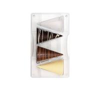 Moule à chocolats en polycarbonate x 4 cavités Cöne