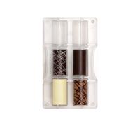 Moule à chocolats en polycarbonate x 6 cavités Cylindre