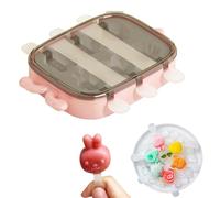 Moule à Crème Glacée pour Enfants, Moule à Popsicle, Petits Moules à Crème Glacée, Convient pour Faire de Délicieuses Glaces en été, pour Rendre l'été Plus Frais(Animaux)