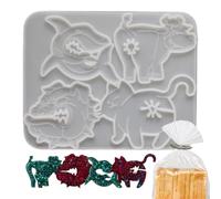 Moule à crosse de chat - Moule souple | Plateau en silicone à 4 cavités