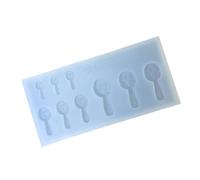 Moule à cuillère miniature en silicone de qualité alimentaire, fabrication de bijoux, accessoires de bricolage, facile à démouler, résistant aux hautes températures, moule en silicone adapté aux