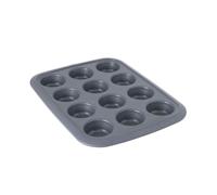 Moule à cupcakes 12 pièces, gris - Acier au carbone - BergHOFF|Gem Line
