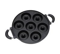 Moule à donuts 7 cavités antiadhésives en aluminium facile à démouler | Moule à beignets pour friteuse à air, four, cuisine, petit-déjeuner, gâteaux, décoration