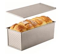 Moule à en boîte anti-adhésif en acier au carbone résistant | Moule pour toast et pain dans une caisse, adapté pour cuisine, salle à manger, restaurant, boulangerie, café