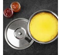 Moule à flan avec couvercle à vis - Acier inoxydable - Ø 18 cm