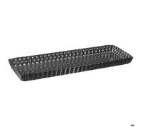 JJA Moule 146646 rectangulaire métal – fond perforé 35 x 11 cm Gris