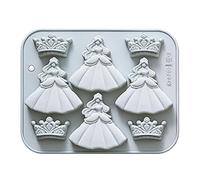 Moule à fondant en silicone - 8 cavités - Démoulage facile - Réutilisable | Moules de cuisson en silicone pour bar, maison, café, boulangerie, pique-nique, camping, chocolat, beurre, mini dessert