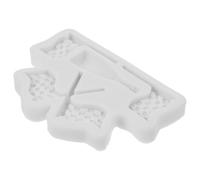 Moule à Fondant en Silicone Blanc, Drapeau Voiture de Course | Détails en Relief, Démoulage Facile, pour Chocolat et Biscuits, Usage Maison et Fêtes à Thème